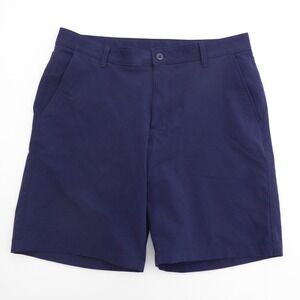 Under Armour Mens Tech Golf Shorts Navy Blue Polyester Size 38 1350071
